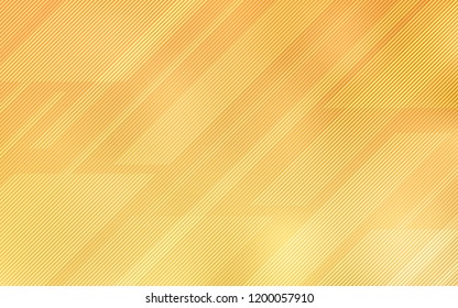 Light Yellow vector background with straight lines. Shining colored illustration with sharp stripes. The pattern for ad, booklets, leaflets.
