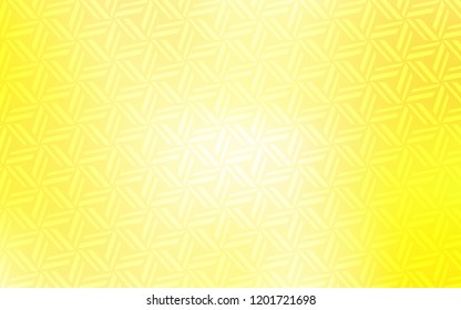 Light Yellow vector background with triangles. Triangles on abstract background with colorful gradient. Smart design for your business advert.