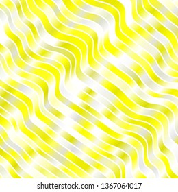 Light Yellow vector background with wry lines. Abstract gradient illustration with wry lines. Pattern for commercials, ads.
