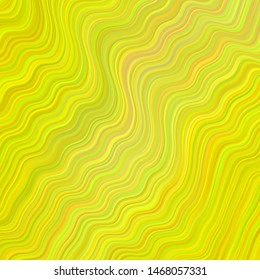 Light Yellow vector background with wry lines. Geometric illustration in abstract style with gradient.  Template for cell phone screens.