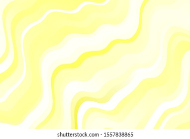 Light Yellow vector background with wry lines. Brand new colorful illustration in simple style. A completely new template for your design.