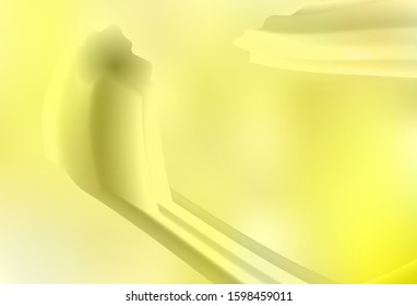 Light Yellow vector background with wry lines. Modern gradient abstract illustration with bandy lines. A new texture for your  ad, booklets, leaflets.