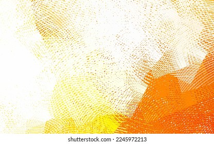 Light Yellow vector background with wry lines. Colorful gradient illustration in simple style with lines. Simple template for your design.