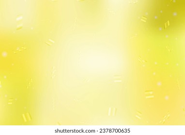 Light Yellow vector background in Xmas style. Simple gradient illustration with Christmas attributes. Pattern for ads, poster, banner of books.