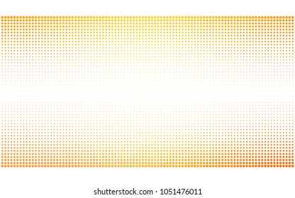 Light Yellow vector banner set of circles, spheres. Donuts Background. Creative Design Templates. Technology halftone illustration.