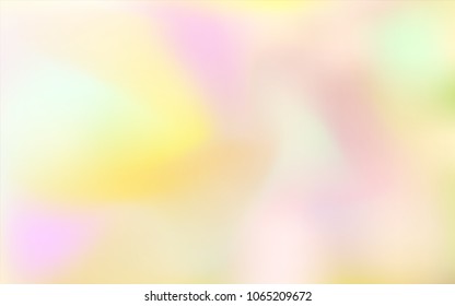 Light Yellow vector blurred bright pattern. Colorful illustration in abstract style with gradient. The template can be used as a background of a cell phone.