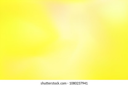 Light Yellow vector blurred bright texture. Brand-new colored illustration in blurry style with gradient. The textured pattern can be used for background.
