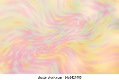 Light Yellow vector blurred bright texture. Creative illustration in halftone style with gradient. Elegant background for a brand book.