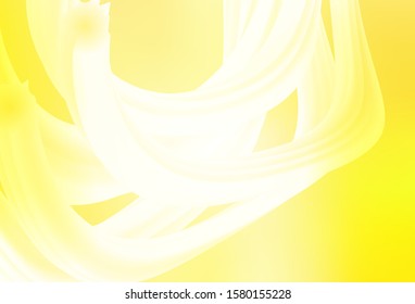 Light Yellow vector blurred bright pattern. Colorful illustration in abstract style with gradient. Background for designs.