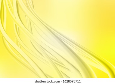 Light Yellow vector blurred bright texture. Glitter abstract illustration with gradient design. Completely new design for your business.