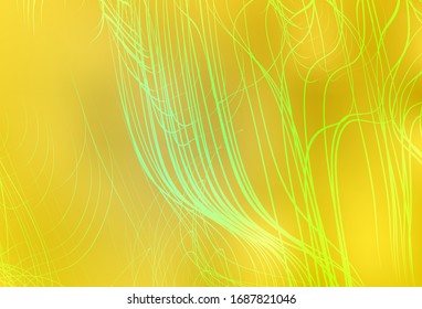 Hellgelbe Vektorillustration unscharfe, helle Vorlage. Moderne abstrakte Illustration mit Farbverlauf. Komplett neues Design für Ihr Unternehmen.