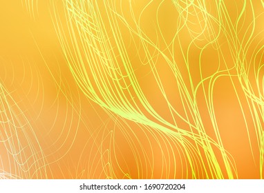 Light Yellow vector blurred bright template. Glitter abstract illustration with gradient design. Background for designs.
