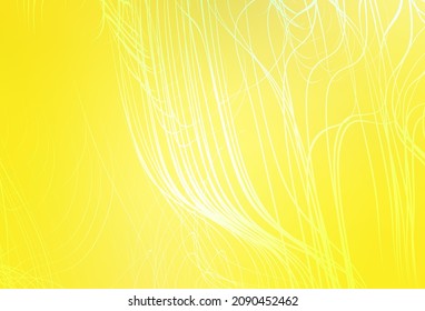 Light Yellow vector blurred bright template. An elegant bright illustration with gradient. Background for a cell phone.