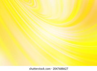 Light Yellow vector blurred and colored pattern. Glitter abstract illustration with gradient design. New style for your business design.