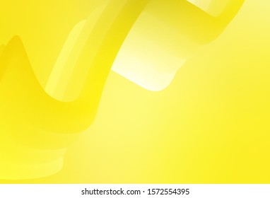 Light Yellow vector blurred pattern. Colorful illustration in abstract style with gradient. New design for your business.