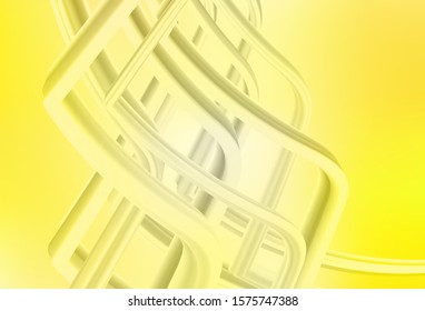 Light Yellow vector blurred pattern. Creative illustration in halftone style with gradient. New style for your business design.