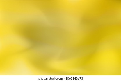 Light Yellow vector blurred shine abstract texture. A completely new color illustration in a vague style. A completely new design for your business.