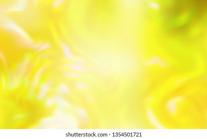 Light Yellow vector blurred shine abstract template. Creative illustration in halftone style with gradient. Smart design for your work.