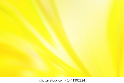 Light Yellow vector blurred shine abstract texture. A completely new colored illustration in blur style. Completely new design for your business.