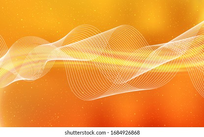 El vector amarillo claro difuminó el fondo abstracto. Ilustración abstracta moderna con degradado. Diseño borroso para su sitio web.