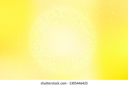 Light Yellow vector blurred template. Colorful illustration in abstract style with gradient. Smart design for your work.
