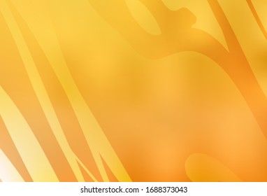 Light Yellow vector blurred template. A completely new colored illustration in blur style. New style design for your brand book.