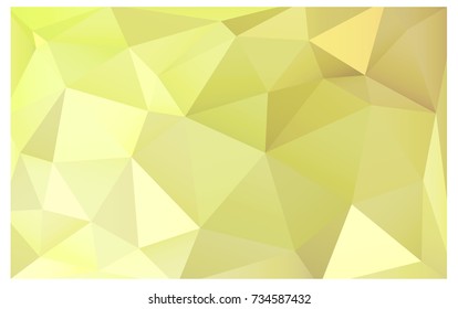 Light Yellow vector blurry triangle background design. Geometric background in Origami style with gradient. 