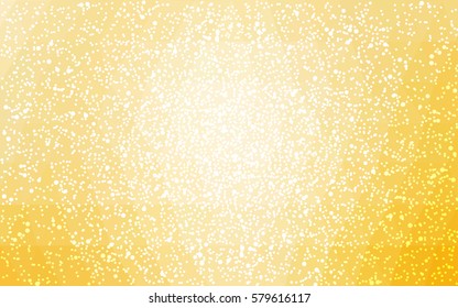 Light Yellow vector christmas postcard low polygon background. Illustration consisting of triangles. Abstract triangular polygonal origami or crystal design of New Year celebration.