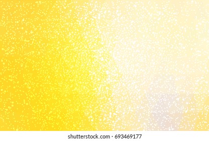 Light Yellow vector christmas postcard low polygon background. Illustration consisting of triangles. Abstract triangular polygonal origami or crystal design of New Year celebration.