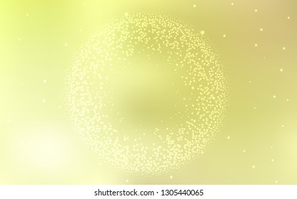 Light Yellow vector colorful abstract background. Glitter abstract illustration with gradient design. Smart design for your work.