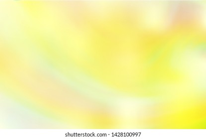 Light Yellow vector colorful blur background. An elegant bright illustration with gradient. Background for a cell phone.