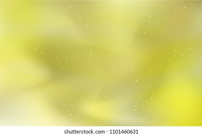 Light Yellow vector cover with astronomical stars. Glitter abstract illustration with colorful cosmic stars. Template for cosmic backgrounds.