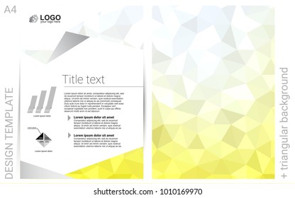 Light Yellow vector  cover for Envelopes. Blurred decorative design in abstract style with textbox. Pattern for ads, leaflets, labels of your business.