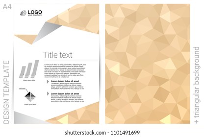 Light Yellow vector  cover for Envelopes. Abstract booklet on colored background with gradient. Pattern for ads, leaflets, labels of your business.