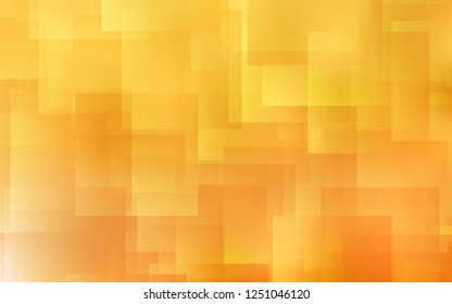 Light Yellow vector cover in polygonal style. Beautiful illustration with rectangles and squares. Best design for your ad, poster, banner.