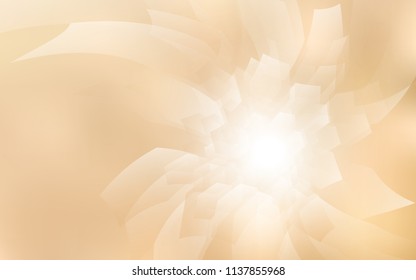 Light Yellow vector cover with set of hexagons. Abstract illustration with colorful hexagons. New template for your brand book.