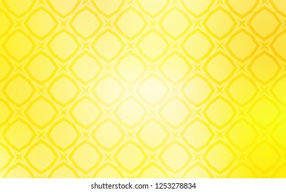 Light Yellow vector cover with small and big stars. Decorative illustration with stars on abstract template. Pattern for wrapping gifts.