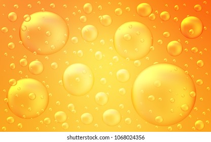 Light Yellow vector cover with spots. Blurred bubbles on abstract background with colorful gradient. The pattern can be used for aqua ad, booklets.
