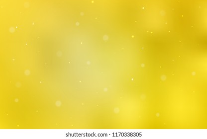 Light Yellow vector cover with spots. Abstract illustration with colored bubbles in nature style. Pattern can be used for ads, leaflets.
