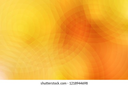Light Yellow vector cover with spots. Glitter abstract illustration with blurred drops of rain. Pattern can be used for ads, leaflets.