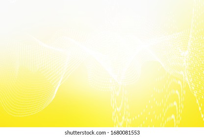Light Yellow vector cover with spots. Beautiful colored illustration with blurred circles in nature style. The pattern can be used for aqua ad, booklets.