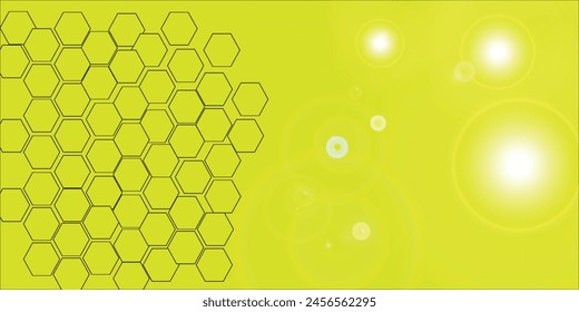 Light yellow vector cover with straight stripes. Glitter abstract illustration with colored sticks. Smart design for business ads. Vector Abstract, science, futuristic, energy technology concept bee