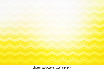 Light Yellow vector cover with stright stripes. Lines on blurred abstract background with gradient. Template for your beautiful backgrounds.