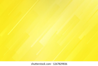 Light Yellow vector cover with stright stripes. Decorative shining illustration with lines on abstract template. Pattern for your busines websites.