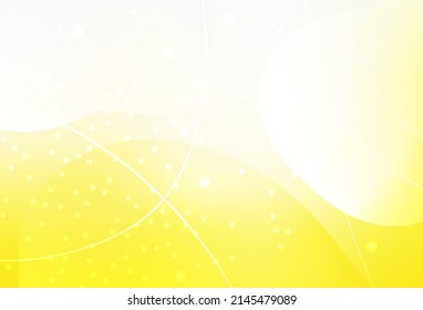 Vector amarillo claro Diseño decorativo en estilo abstracto con burbujas, líneas. Diseño decorativo borroso en estilo abstracto con burbujas. Diseño sencillo para su sitio web.