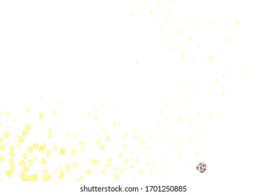 Light Yellow vector doodle background with leaves. leaves on blurred abstract background with gradient. Hand painted design for web, leaflets.
