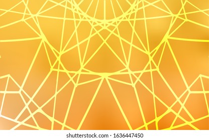 Light Yellow vector doodle blurred pattern. Doodles created by child on blurred abstract background with gradient. Brand-new design for your business.