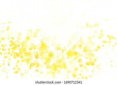 Light Yellow vector doodle layout with leaves. Colorful illustration in doodle style with leaves, branches. The best design for your business.