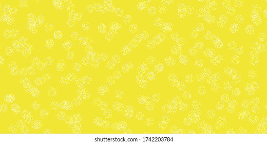 Light yellow vector doodle pattern with flowers. Gradient colorful abstract flowers on simple background. Smart design for wrapping, wallpapers.