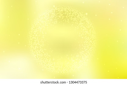 Light Yellow vector glossy abstract background. A completely new colored illustration in blur style. Completely new design for your business.